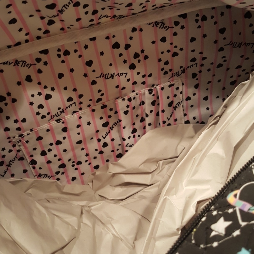 Betsey Johnson Space Kitty Weekender & Backpack - Picture 6 of 8